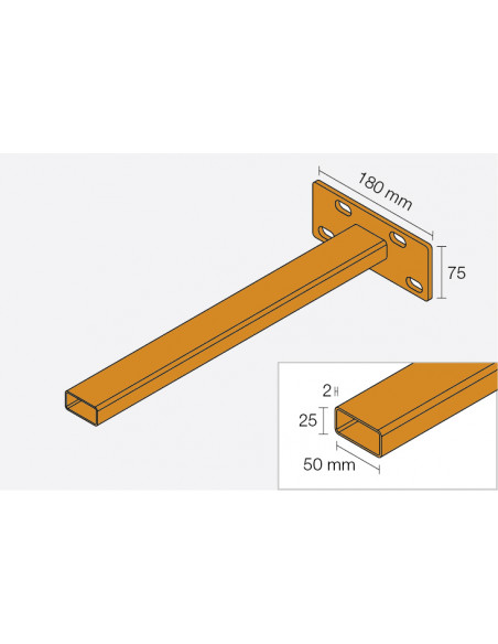 Kit de 2 consoles pour montage suspendu KERDI BOARD W SCHLUTER - 1