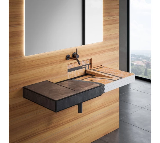 Kit plan vasque à carreler  1170mm x 520 mm KERDI BOARD W SCHLUTER - 2