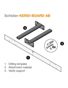 Kit de 2 consoles pour montage suspendu KERDI BOARD W SCHLUTER - 1 2