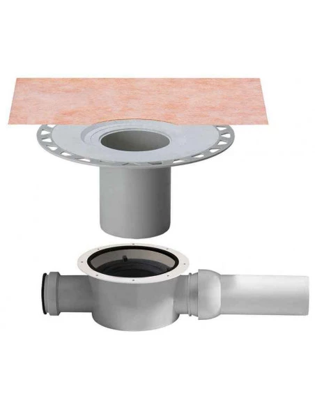 Kerdi-Drain évacuation horizontale avec siphon Sans grille SCHLUTER - 1