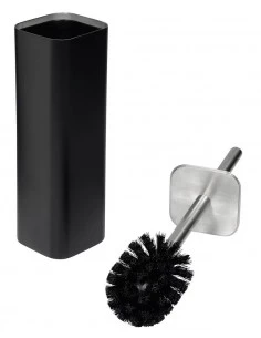 Fix Mi - Brosse WC et pot chrome et noir Mat COSMOPOLITAN MAT INTER - 1