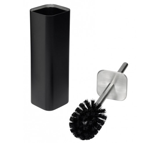 Fix Mi - Brosse WC et pot chrome et noir Mat COSMOPOLITAN MAT INTER - 1