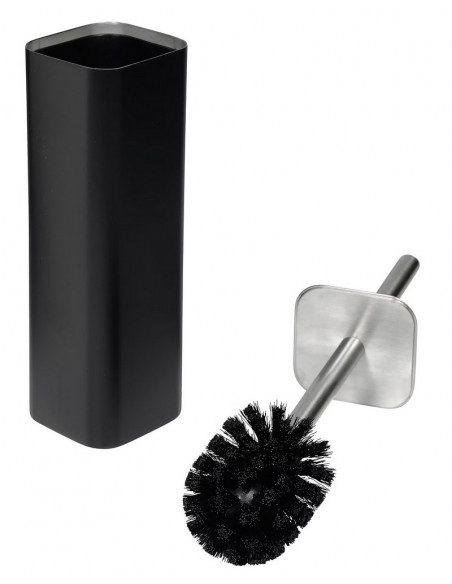 Fix Mi - Brosse WC et pot chrome et noir Mat COSMOPOLITAN MAT INTER - 1