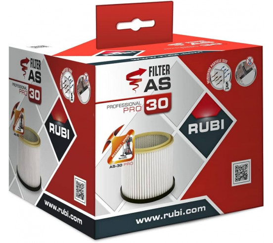 Filtre sec pour aspirateur AS-30 PRO RUBI - 5