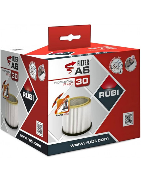 Filtre sec pour aspirateur AS-30 PRO RUBI - 5