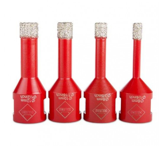 KIT 4 Trépans Mini Drygres (Ø 6, 8, 10 et 12 mm) RUBI - 2