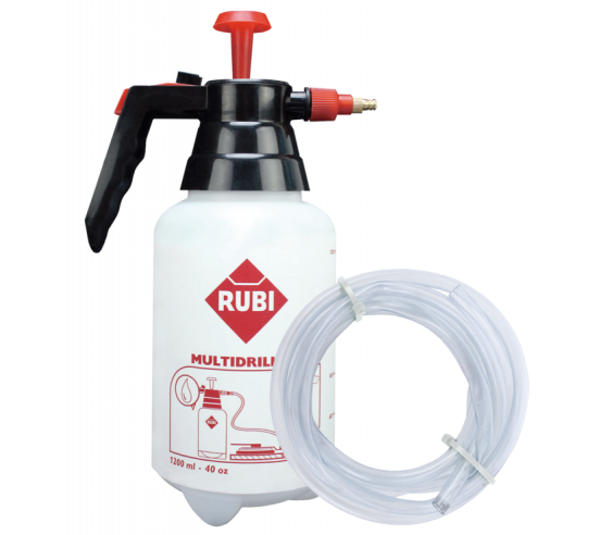Réservoir pour Guide Multidrill 1,2L avec 2m de tuyau RUBI - 1