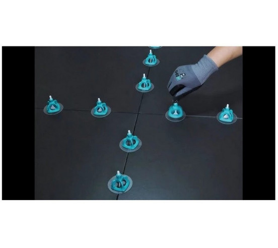 100 Croisillons autonivelants à vis en "I" 1,5mm (carrelage de 3 à 18mm) Spin Leveling System BIHUI - 3