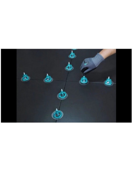 100 Croisillons autonivelants à vis en "I" 1,5mm (carrelage de 3 à 18mm) Spin Leveling System BIHUI - 3