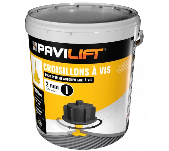 1000 Croisillons en "I" Autonivelant PAVILIFT 2mm - 1