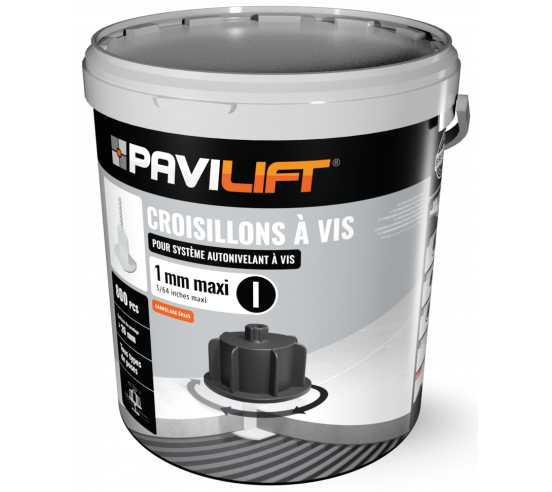 800 Croisillons en " I " Autonivelant PAVILIFT 1mm MAXI (12 à 26 mm) - 1