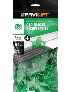 100 Croisillons récupérables "+" 4mm Pavilift - 1