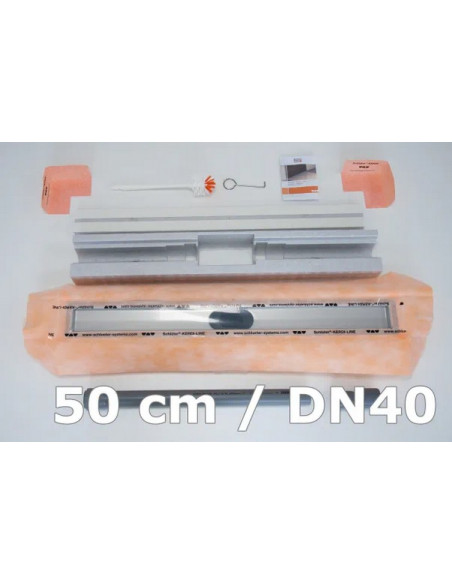 Kit pour Caniveau horizontal KERDI-LINE-H sans Grille SCHLUTER - 1