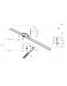 Poignée rouge n°49 pour coupe carreaux TX (pièce détachée) RUBI - 2