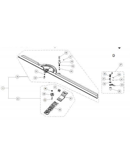 capuchon rouge n°48 pour coupe carreaux TX (pièce détachée) RUBI - 1