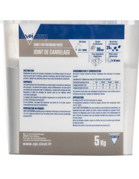 Joint fin premium V650 5Kg VPI - 16