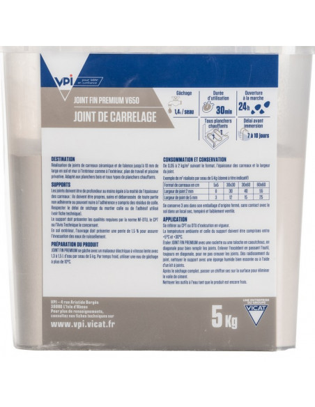 Joint fin premium V650 5Kg VPI - 59