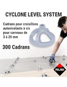 300 cadrans pour autonivellants à vis CYCLONE RUBI - 1