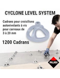 1200 cadrans pour autonivellants à vis CYCLONE RUBI - 1