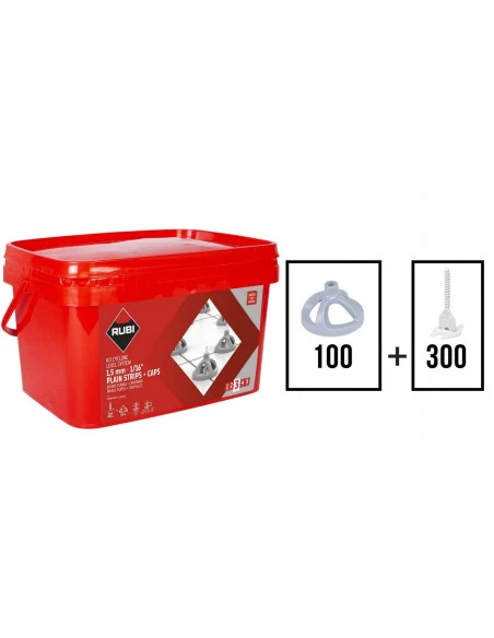 Kit autonivellants à vis en "I" 1.5mm CYCLONE RUBI - 1