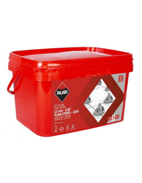 Kit autonivellants à vis en "I" 1.5mm CYCLONE RUBI - 2