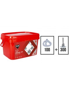 Kit autonivellants à vis en "I" 5mm CYCLONE RUBI - 1