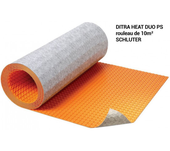 Natte de découplage pour chauffage autocollante 10m² DITRA HEAT DUO PS SCHLUTER - 1