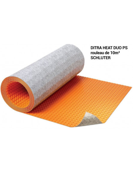 Natte de découplage pour chauffage autocollante 10m² DITRA HEAT DUO PS SCHLUTER - 1
