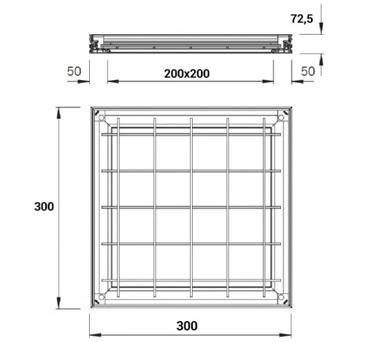 Couvercle à carreler  Alucover passage véhicule M125 ACO - 4