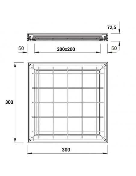 Couvercle à carreler  Alucover passage véhicule M125 ACO - 4