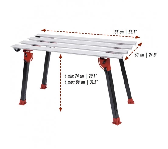 Table de tavail BIGFOOT M 63x135cm RAIMONDI - 2