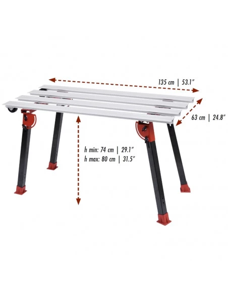Table de tavail BIGFOOT M 63x135cm RAIMONDI - 2
