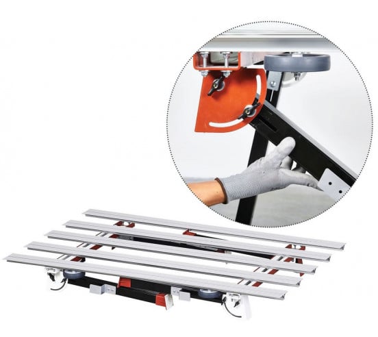 Table de travail BIGFOOT XXL (170cm x100 à150 cm) RAIMONDI - 2