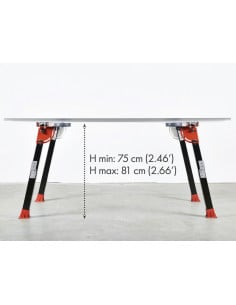 Table de travail BIGFOOT XXL (170cm x100 à150 cm) RAIMONDI - 1 2