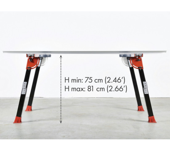 Table de travail BIGFOOT XXL (170cm x100 à150 cm) RAIMONDI - 3