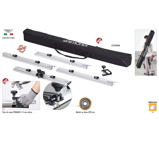 Système de coupe RAIZOR MTC 4 rails de 66cm coupe jusqu'à 327cm  RAIMONDI - 1