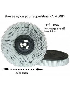 Plateau avec brosse nylon pour Monobrosses RAIMONDI - 1 2