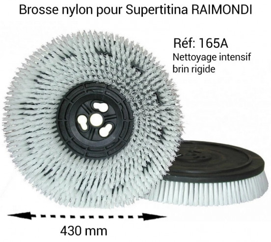 Plateau avec brosse nylon pour Monobrosses RAIMONDI - 1