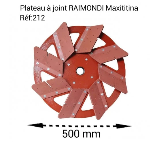 Plateau à joint en caoutchouc anti-abrasif pour Monobrosses RAIMONDI - 3