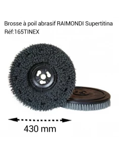 Plateau avec brosse à poils abrasifs pour monobrosses Supertitina RAIMONDI - 1