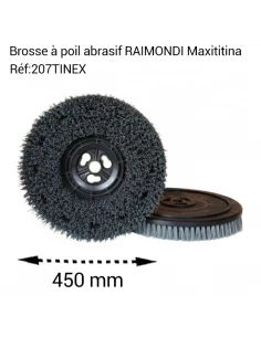 Plateau avec brosse à poils abrasifs pour monobrosses Maxititina RAIMONDI - 1