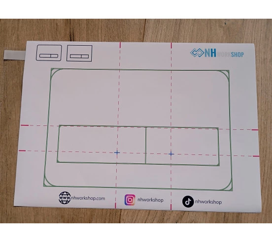 Kit plaque à carreler m2 pour Geberit, Sigma et Tece NH Workshop - 2
