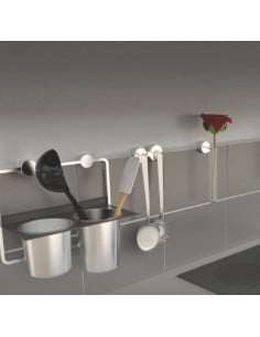 Fix Mi - Tablette avec 2 supports d'ustensile BUBBLE MAT INTER - 1 2