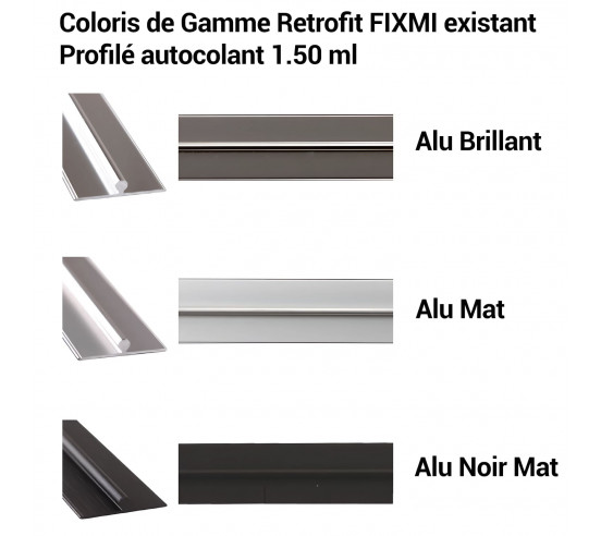 Profilé RETRO FIT ALU argent mat  FIX MI 1m50 MAT INTER - 4