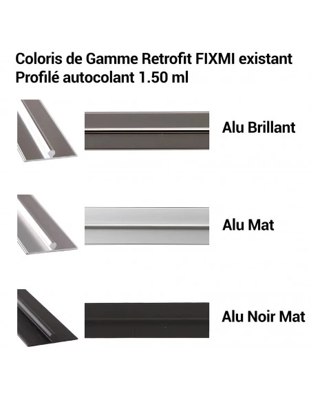 Profilé RETRO FIT ALU argent mat  FIX MI 1m50 MAT INTER - 4
