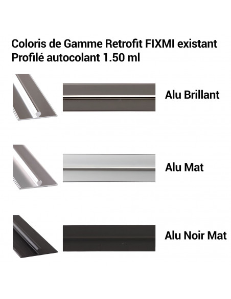 Profilé RETRO FIT ALU argent mat  FIX MI 1m50 MAT INTER - 4