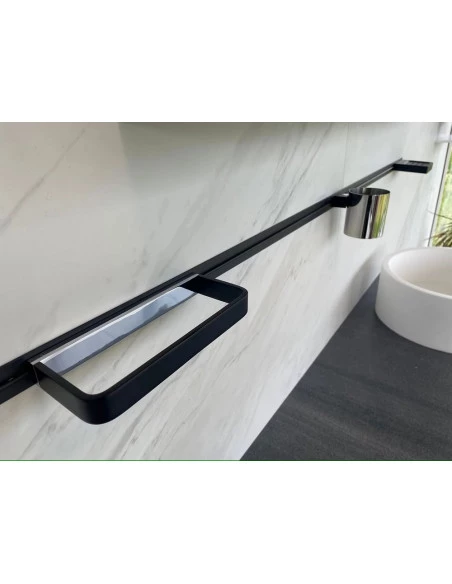 Profilé autocolant RETROFIT Alu noir mat brossé 1m50 FIX MI MAT INTER - 8