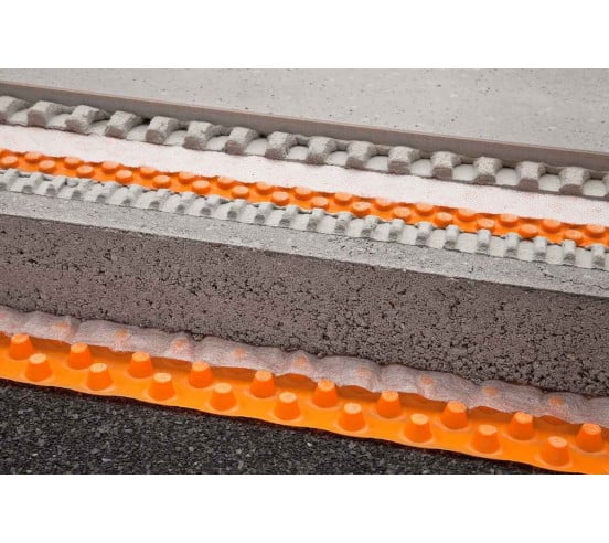 Natte de drainage et d'étancheité 12,5 ml x 1m TROBA-PLUS 8 SCHLUTER - 2