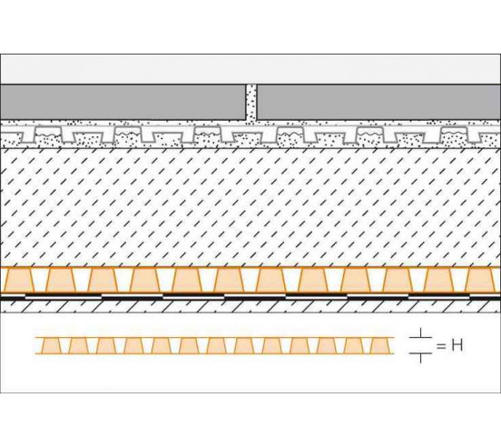 Natte de drainage et d'étancheité 12,5 ml x 1m TROBA-PLUS 8 SCHLUTER - 3
