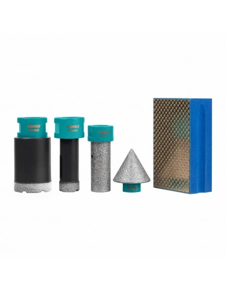 Ensemble d’outils diamantés professionnels 16 pièces en coffret DBDFS16  BIHUI - 7